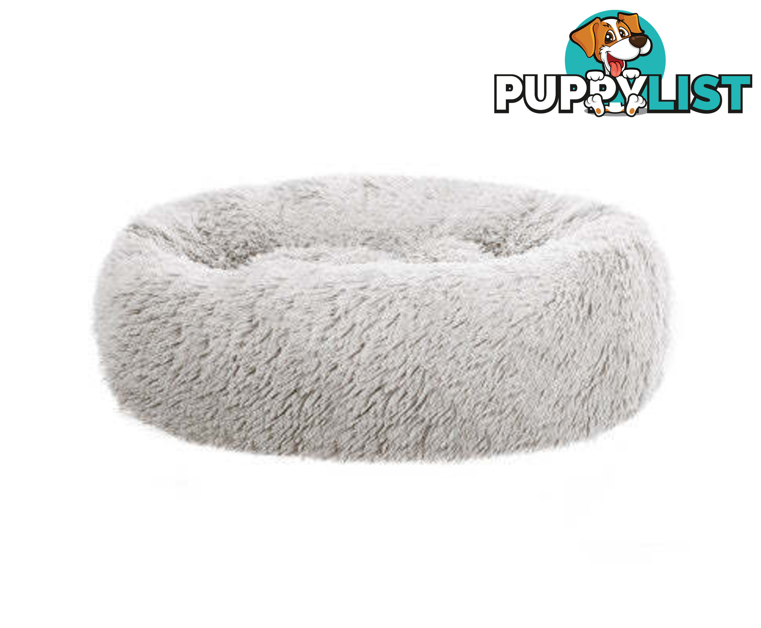 Pet Bed Dog Cat Calming Bed Sleeping Comfy Washable - PET-BED-D90-LTGR