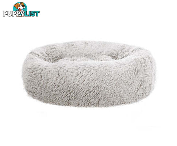 Pet Bed Dog Cat Calming Bed Sleeping Comfy Washable - PET-BED-D90-LTGR