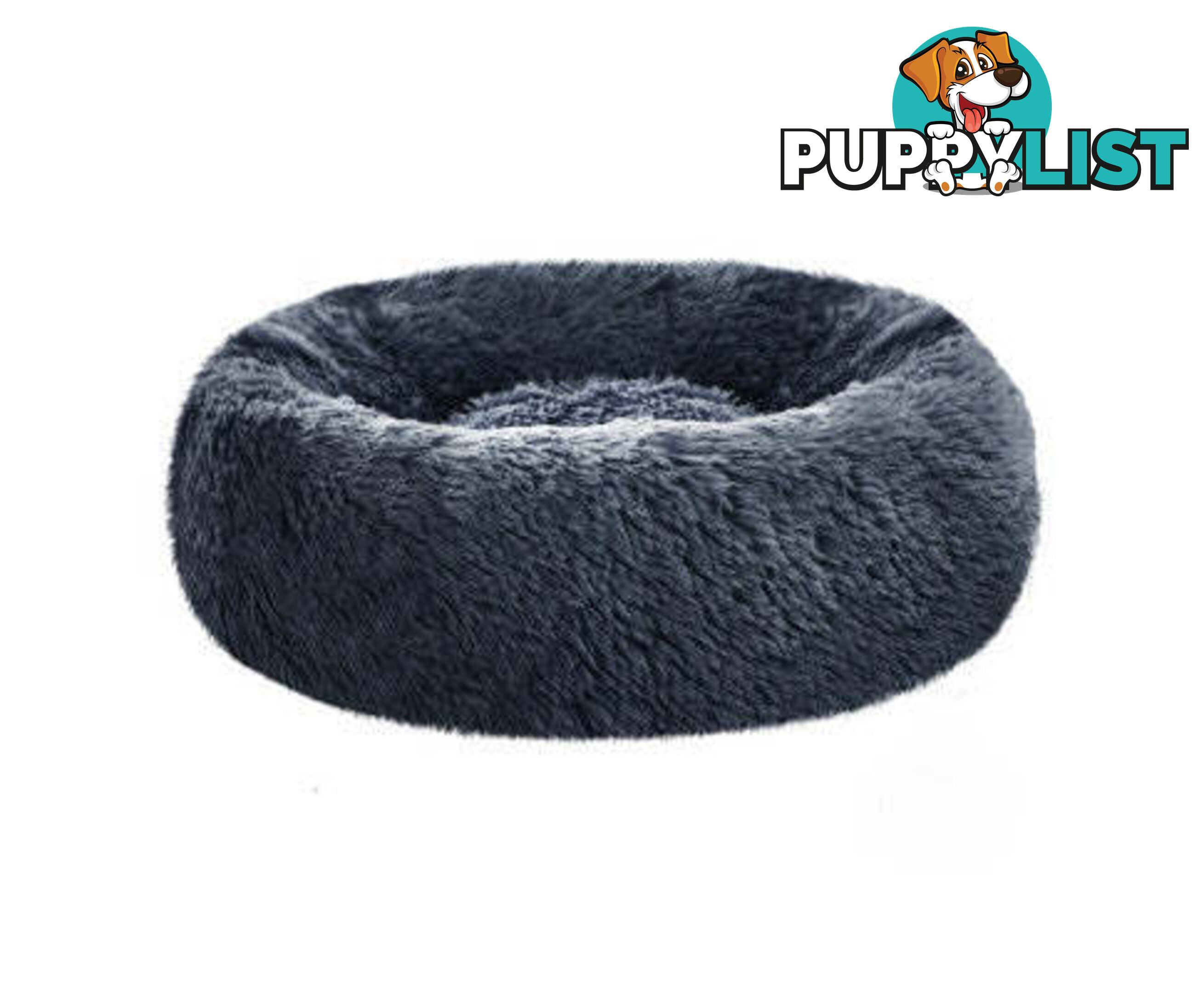 Pet Bed Dog Cat Calming Bed Sleeping Comfy Washable - PET-BED-D90-LTGR