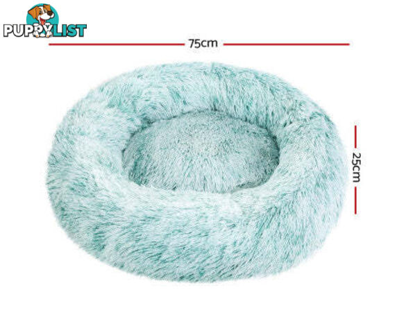 Pet Bed Dog Cat Calming Bed Sleeping Comfy Washable - PET-BED-D90-LTGR
