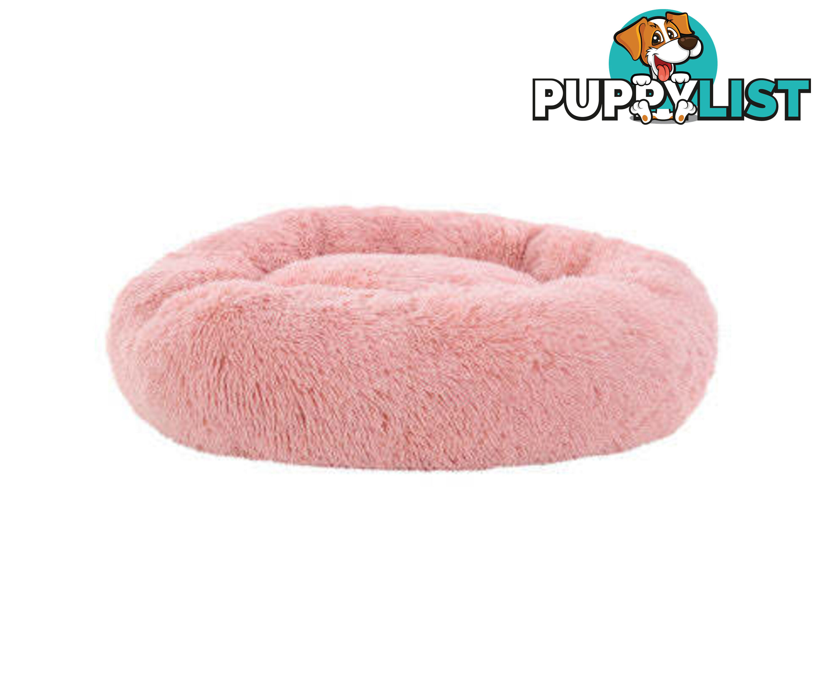Pet Bed Dog Cat Calming Bed Sleeping Comfy Washable - PET-BED-D90-LTGR