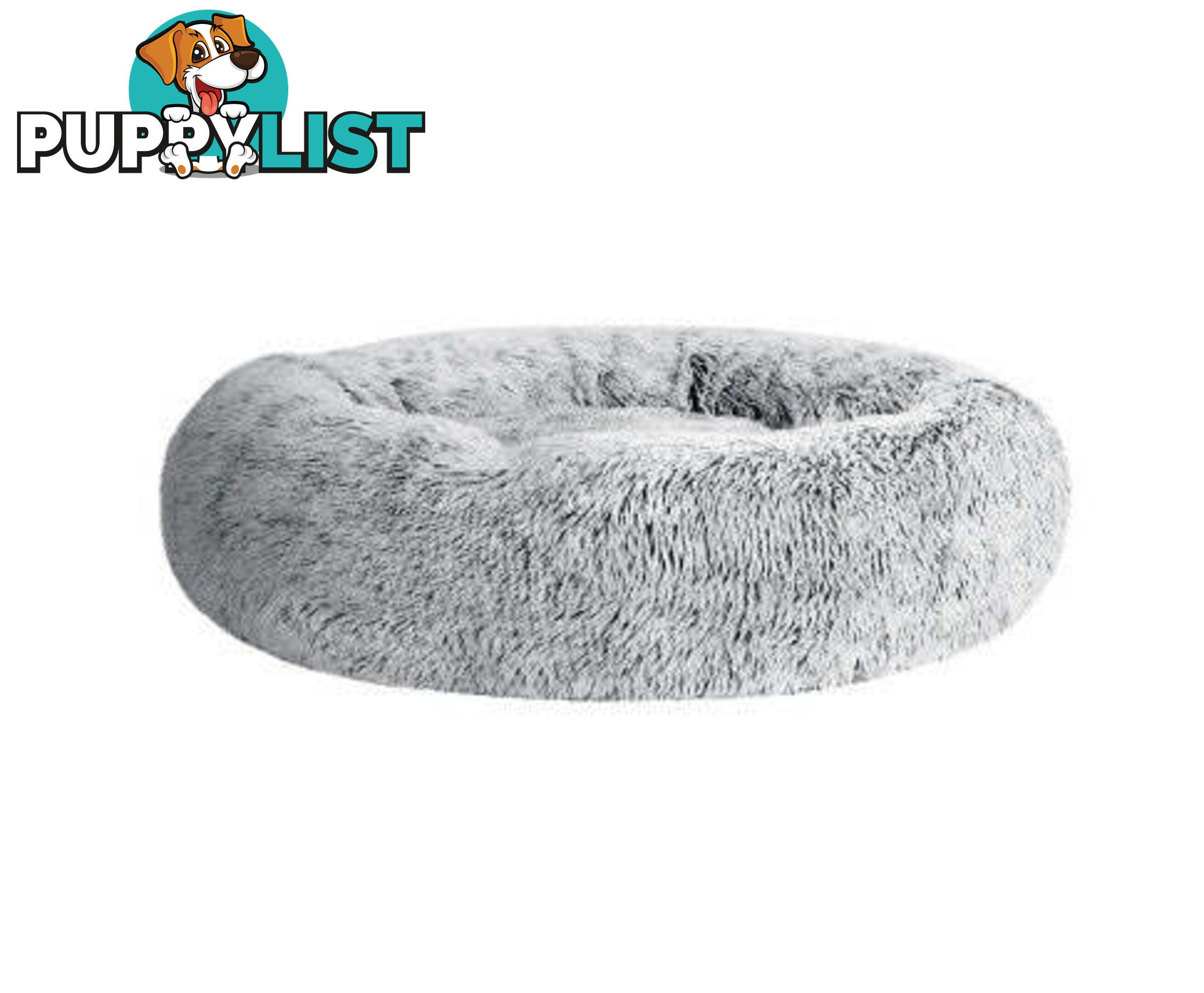 Pet Bed Dog Cat Calming Bed Sleeping Comfy Washable - PET-BED-D90-LTGR