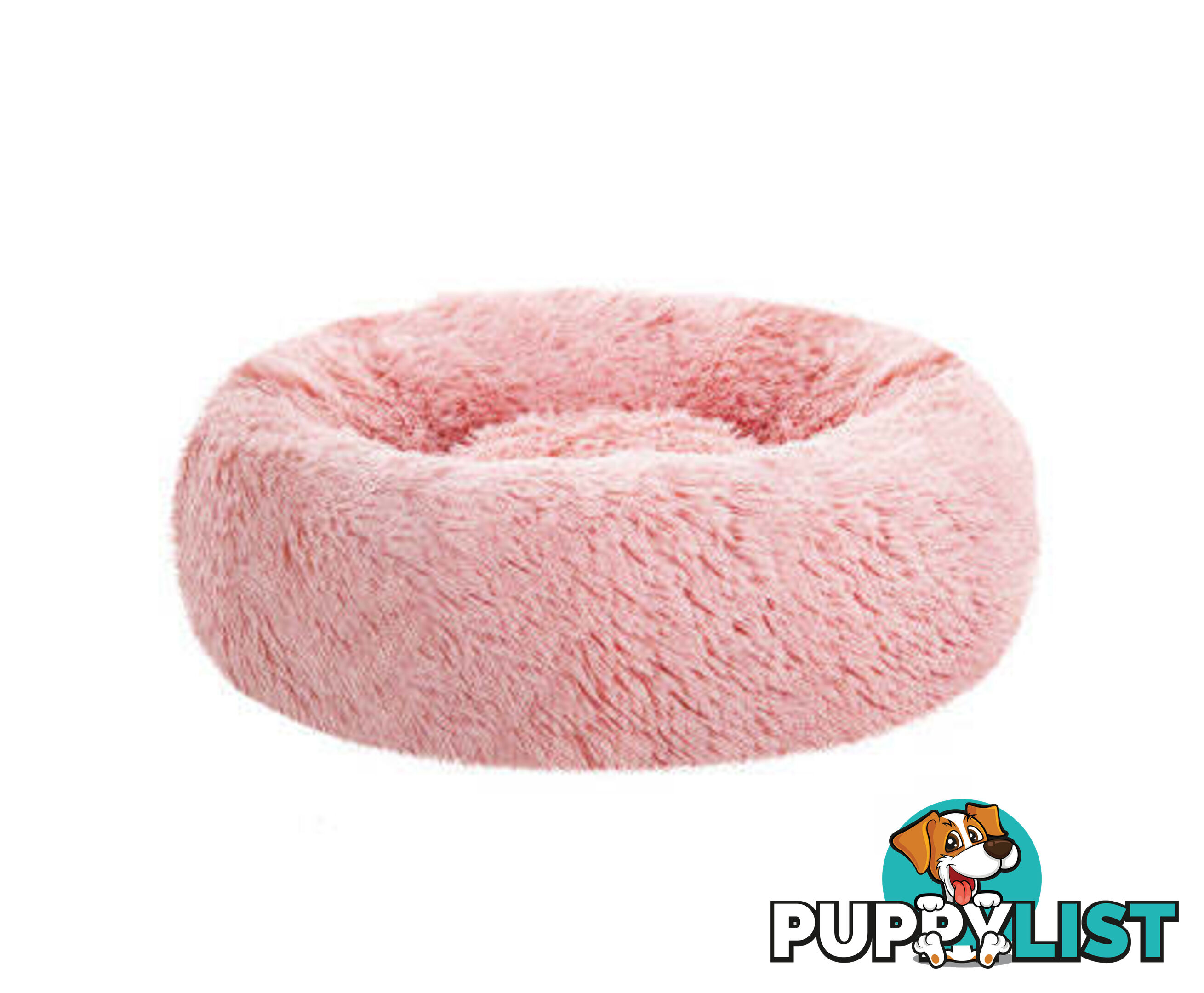 Pet Bed Dog Cat Calming Bed Sleeping Comfy Washable - PET-BED-D90-LTGR