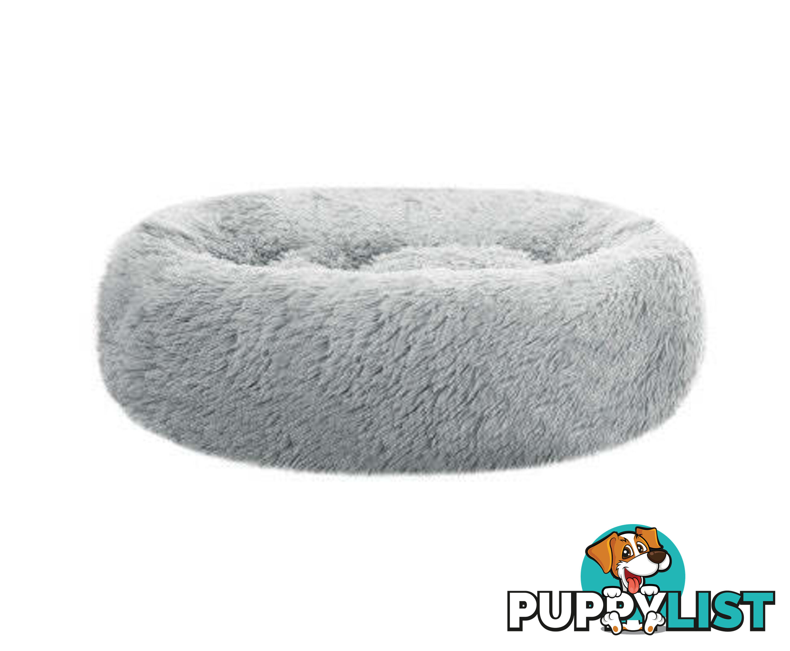 Pet Bed Dog Cat Calming Bed Sleeping Comfy Washable - PET-BED-D90-LTGR