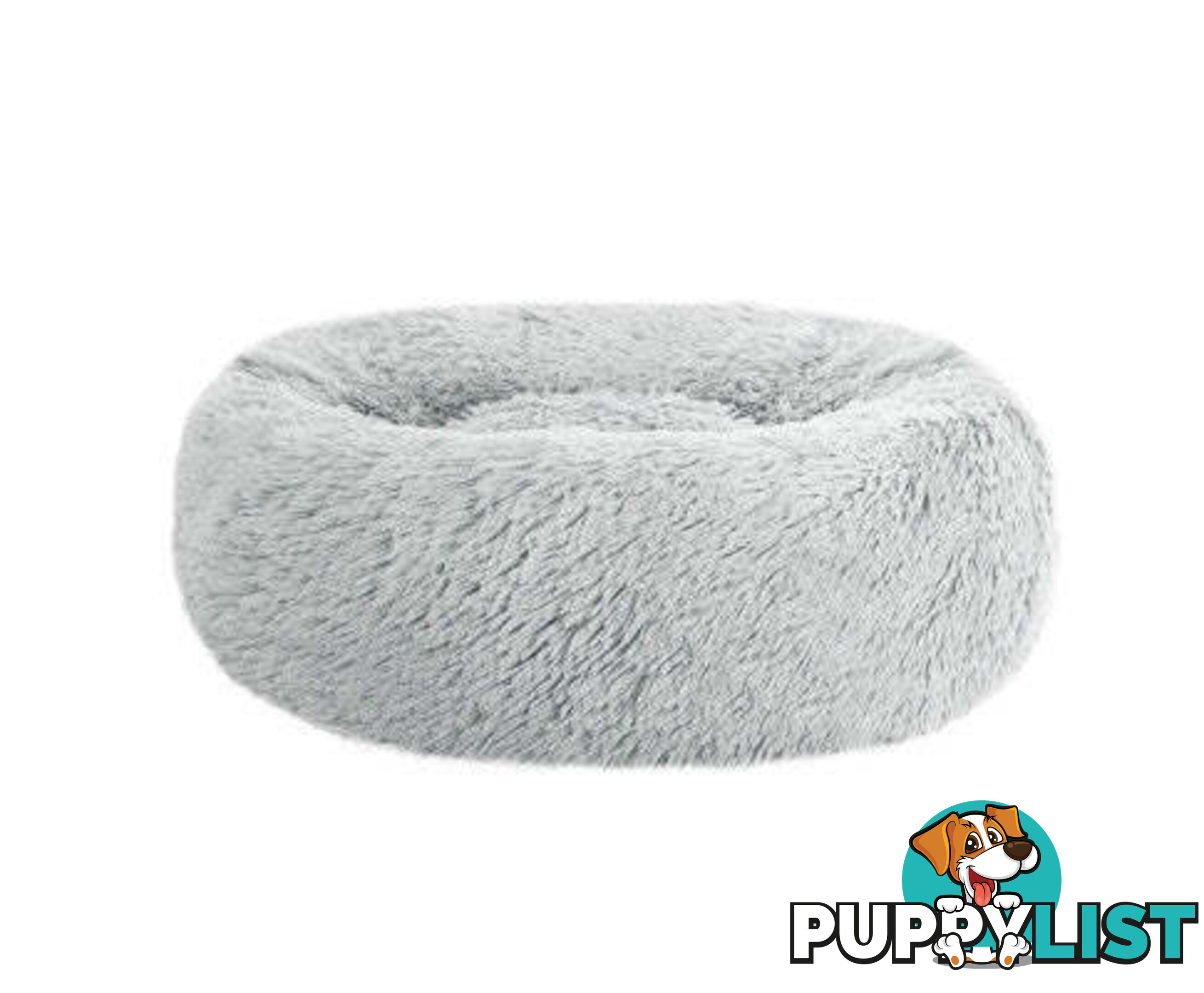 Pet Bed Dog Cat Calming Bed Sleeping Comfy Washable - PET-BED-D90-LTGR