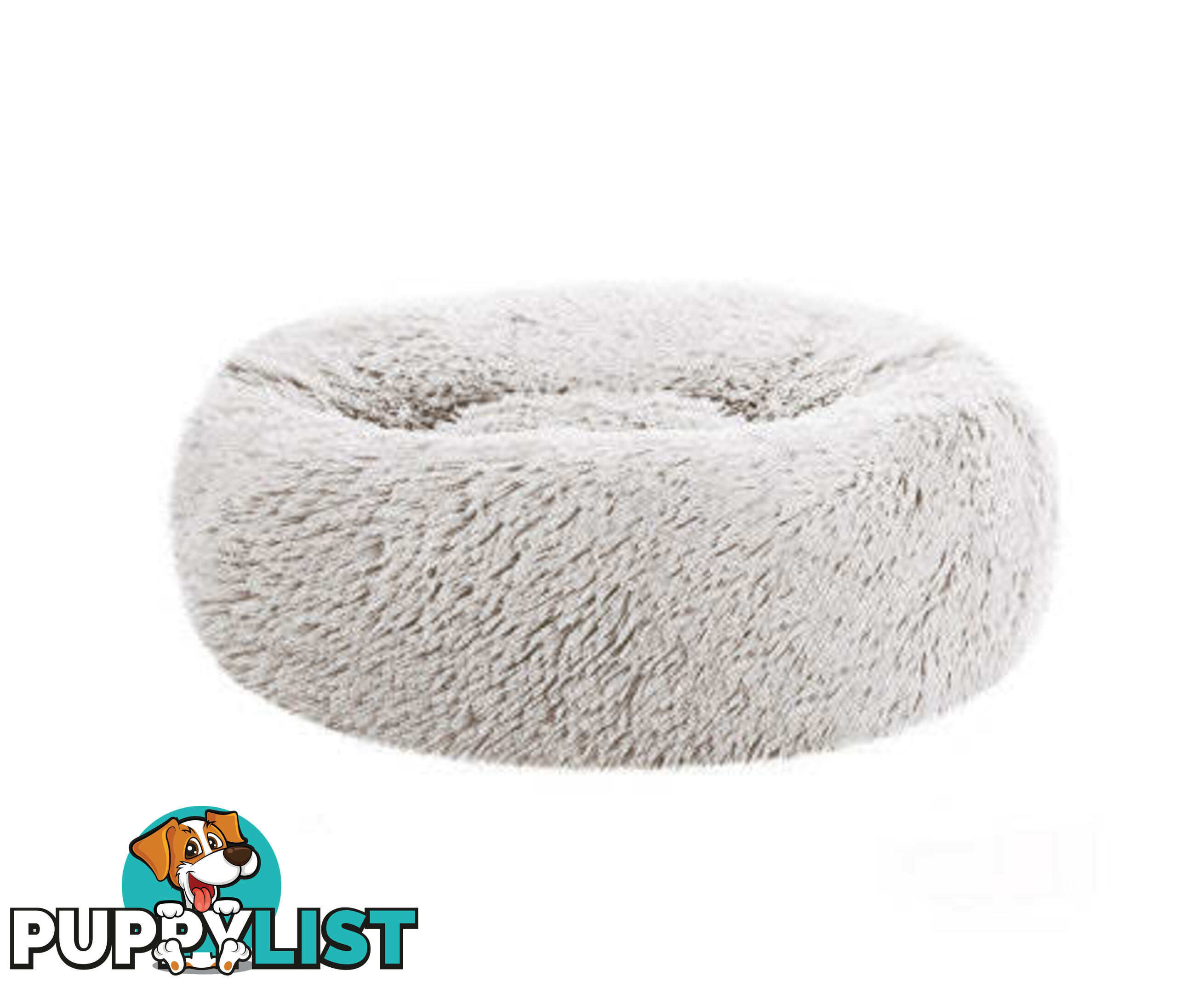 Pet Bed Dog Cat Calming Bed Sleeping Comfy Washable - PET-BED-D90-LTGR