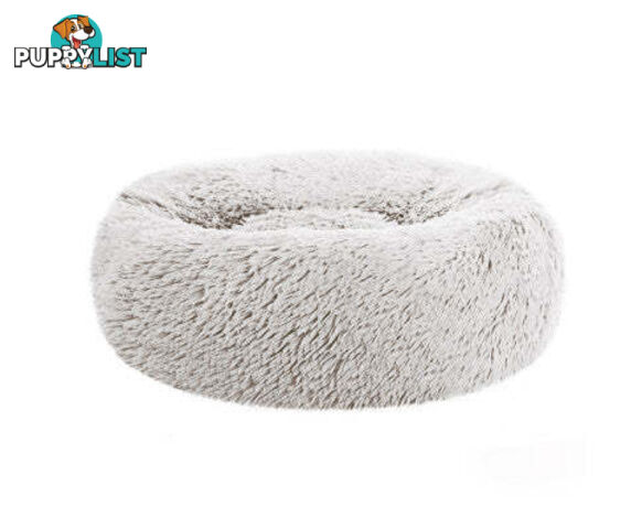 Pet Bed Dog Cat Calming Bed Sleeping Comfy Washable - PET-BED-D90-LTGR