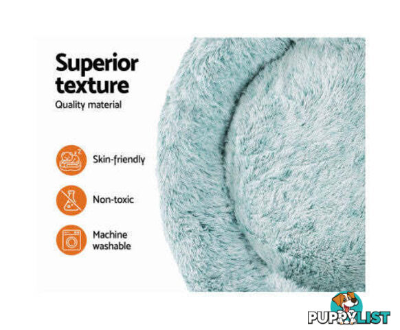 Pet Bed Dog Cat Calming Bed Sleeping Comfy Washable - PET-BED-D90-LTGR