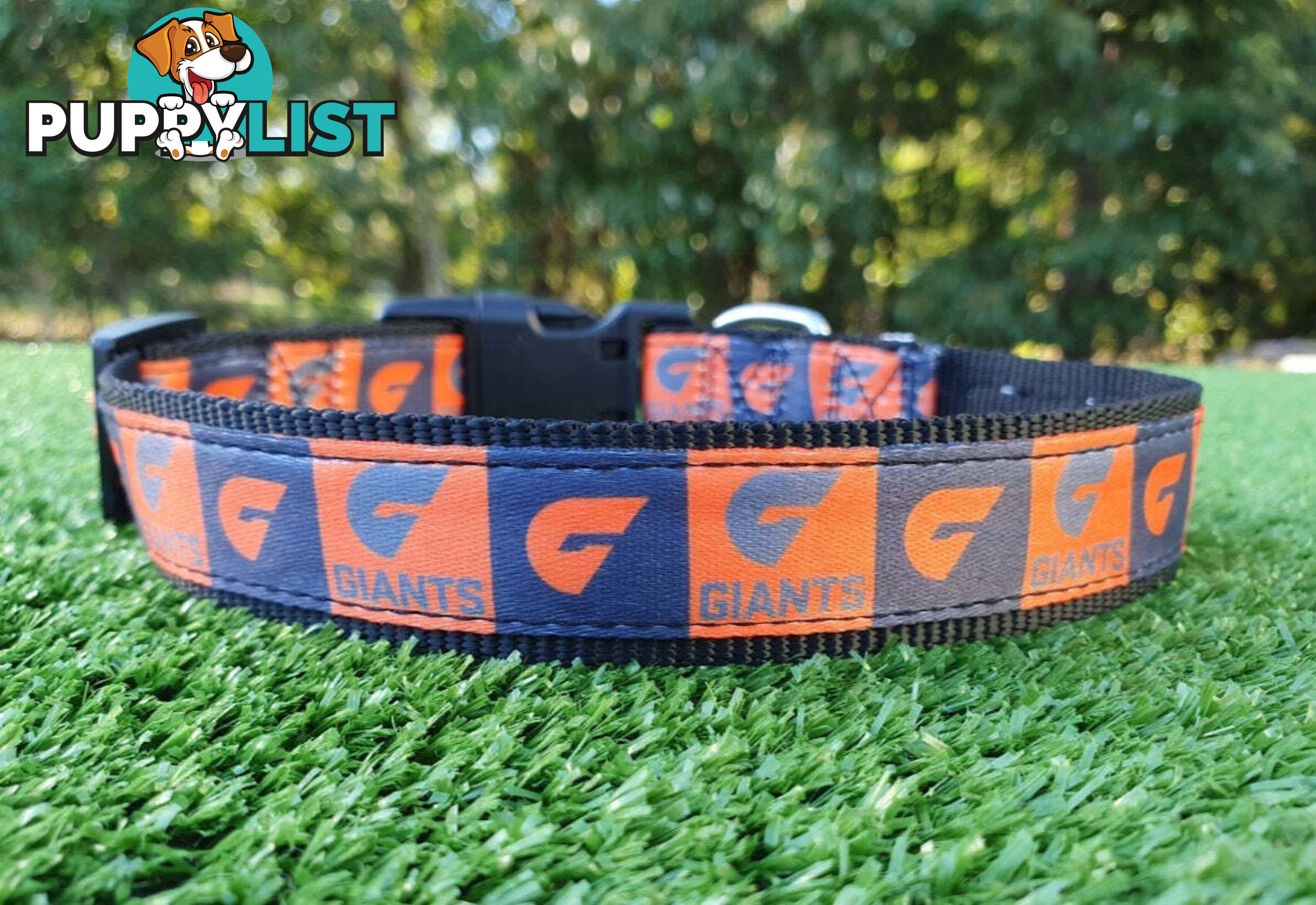 AFL Dog Collars, Footy - Aussie Rules - Moondidley Pets - MDPCOLAFLXSRT