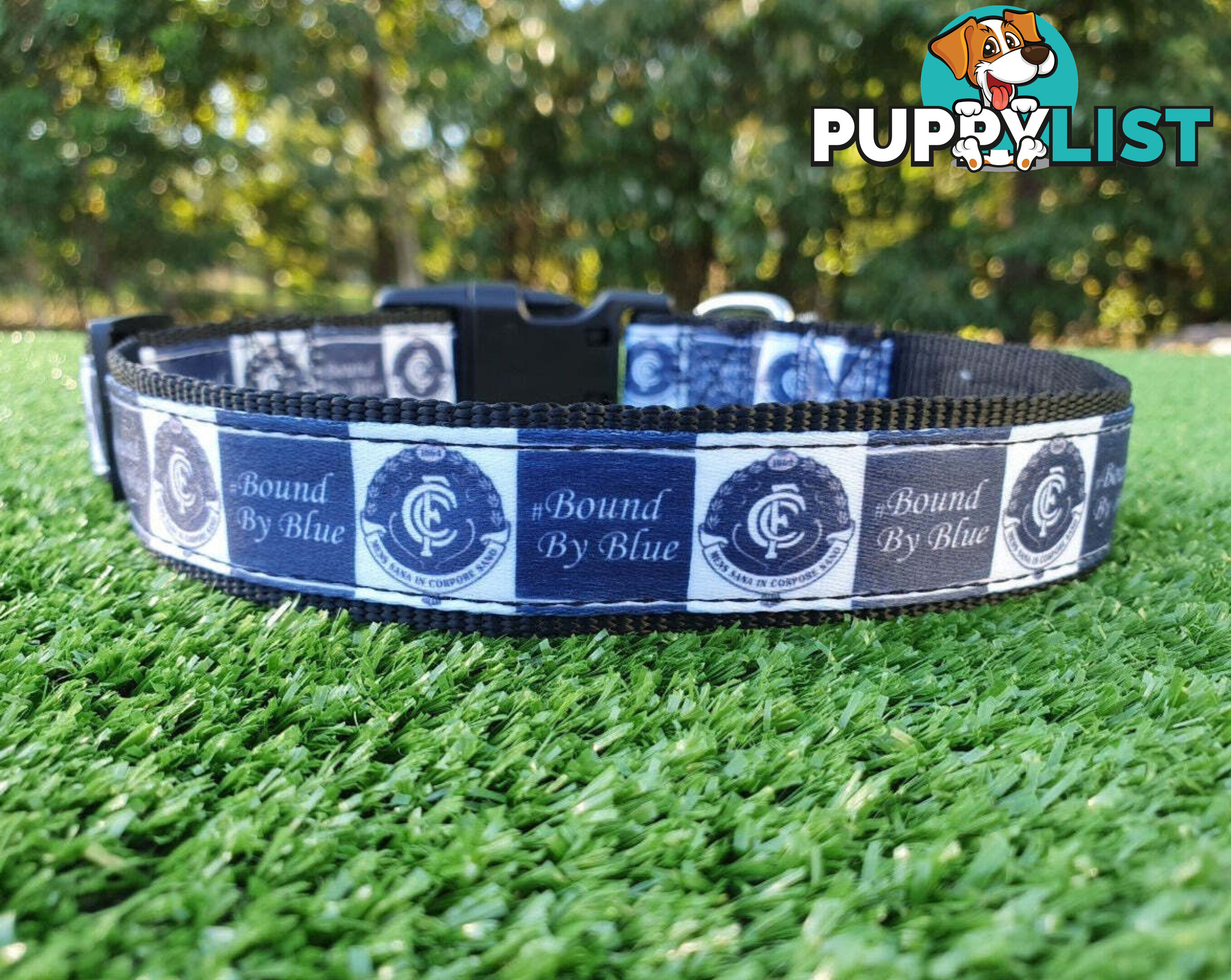 AFL Dog Collars, Footy - Aussie Rules - Moondidley Pets - MDPCOLAFLXSRT