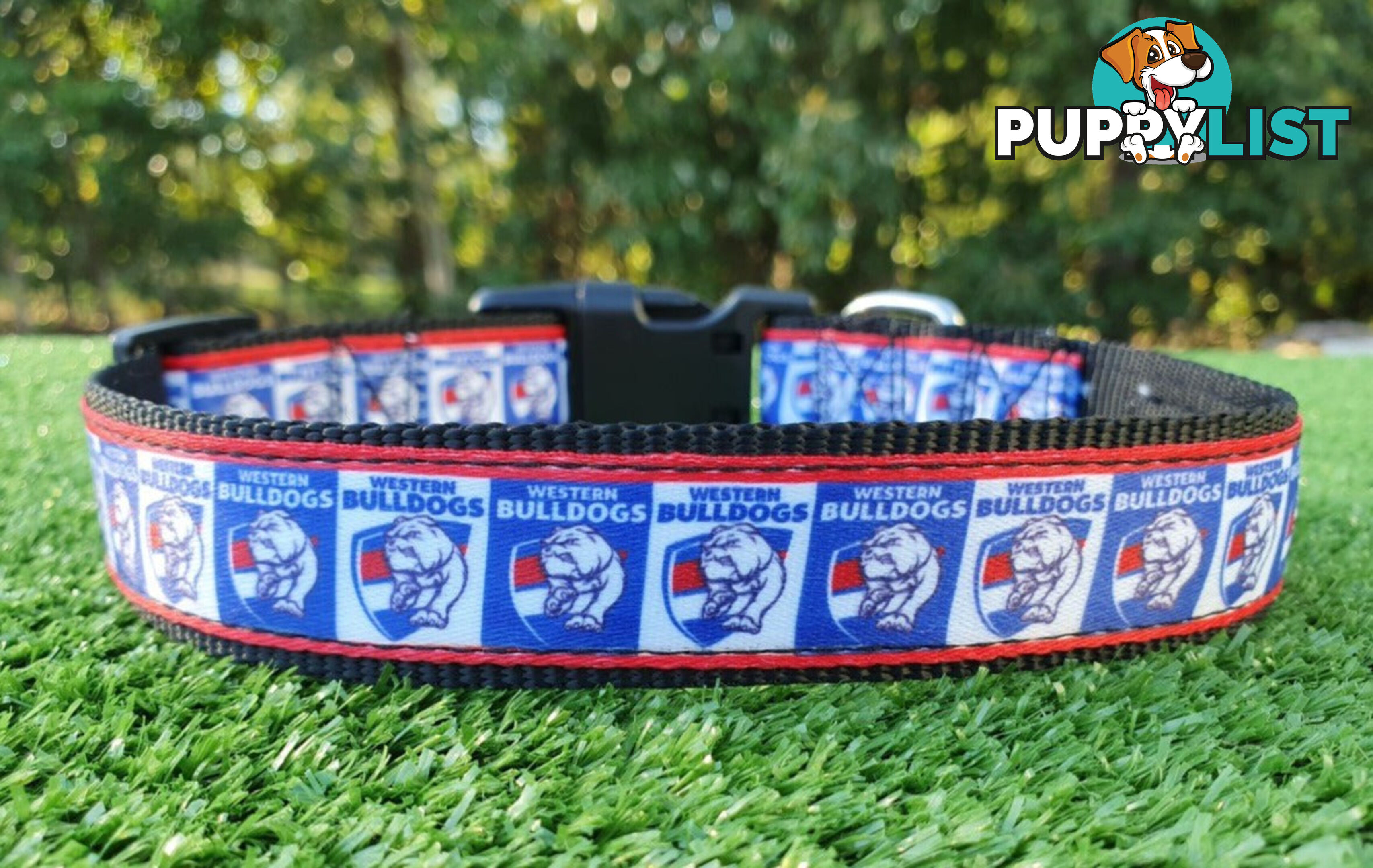 AFL Dog Collars, Footy - Aussie Rules - Moondidley Pets - MDPCOLAFLXSRT