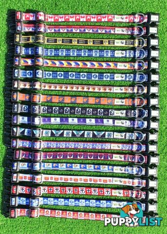 AFL Dog Collars, Footy - Aussie Rules - Moondidley Pets - MDPCOLAFLXSRT