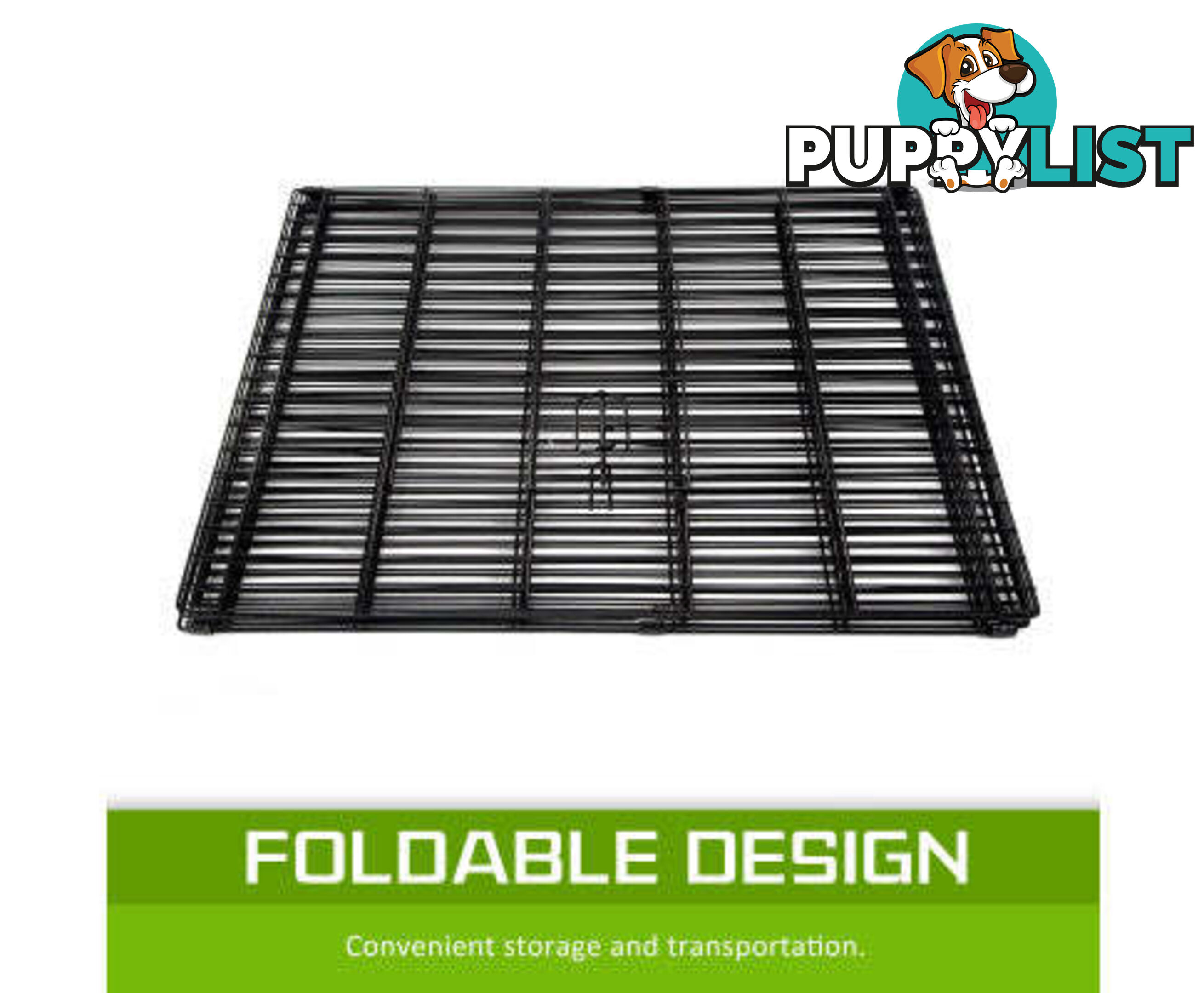 Paw Mate Pet Playpen 8 Panel Foldable Dog Cage + Cover - V274-PET-PP42-PPCV42-GN