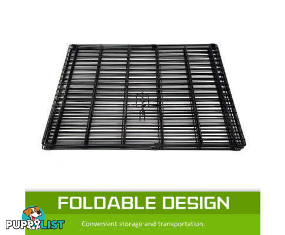 Paw Mate Pet Playpen 8 Panel Foldable Dog Cage + Cover - V274-PET-PP42-PPCV42-GN