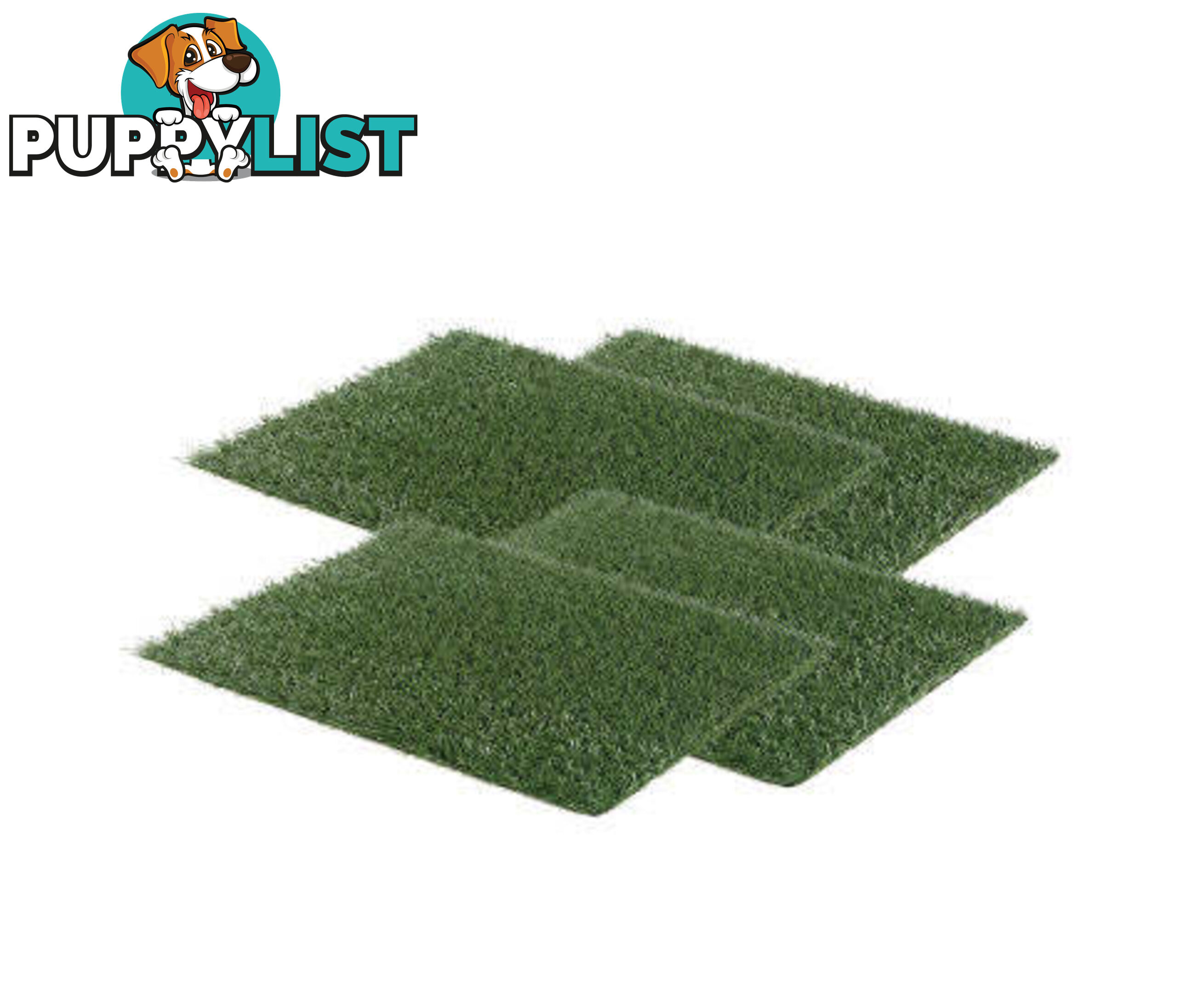 Paw Mate Grass Mat for Pet Dog Potty Tray Training Toilet 58.5cm x 46cm - V274-PET-MAT-208A-X4