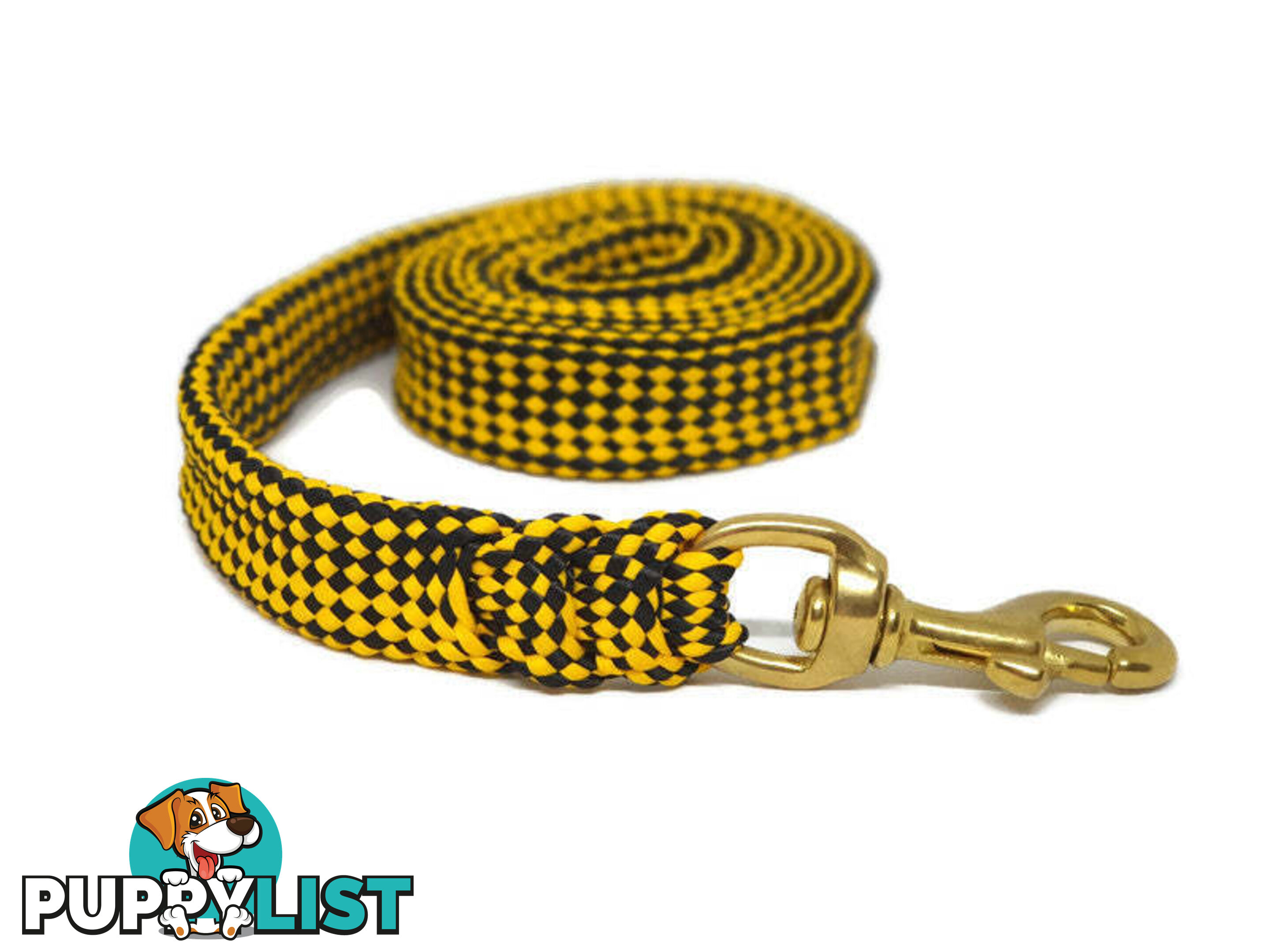 1.8m to 10m Long Dog Lead No Stitching Tough Yarnix 20mm Wide - YNXLD201.8BRRED