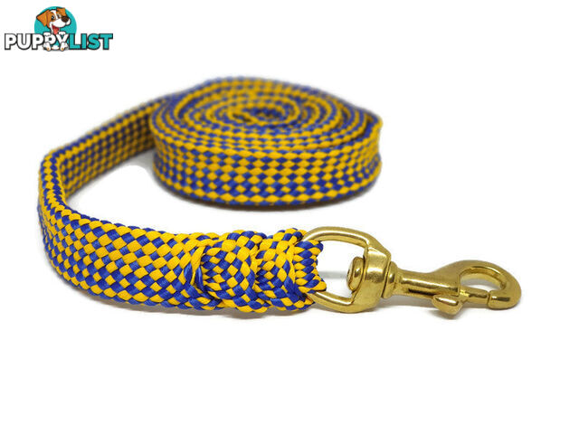 1.8m to 10m Long Dog Lead No Stitching Tough Yarnix 20mm Wide - YNXLD201.8BRRED