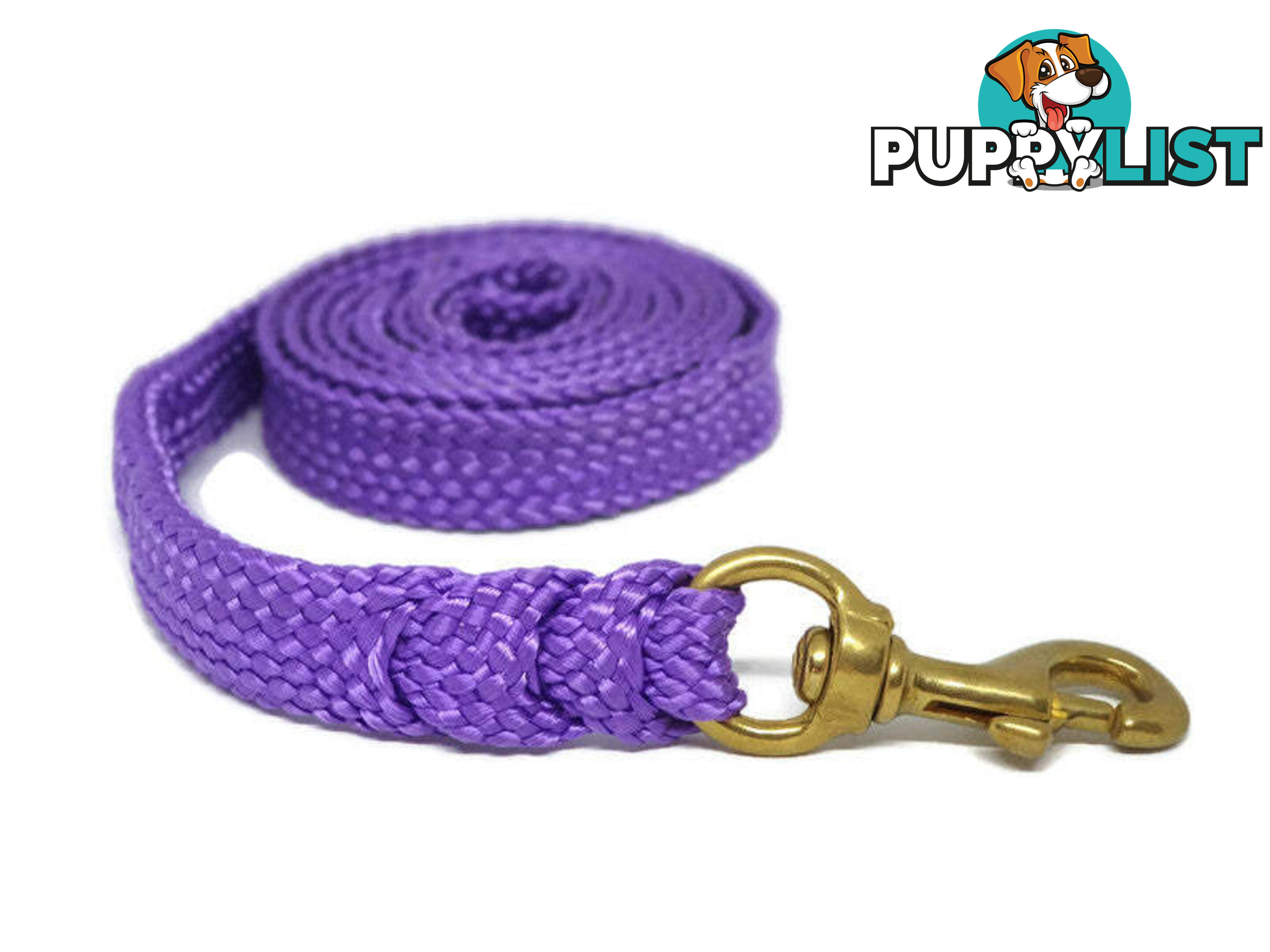 1.8m to 10m Long Dog Lead No Stitching Tough Yarnix 20mm Wide - YNXLD201.8BRRED