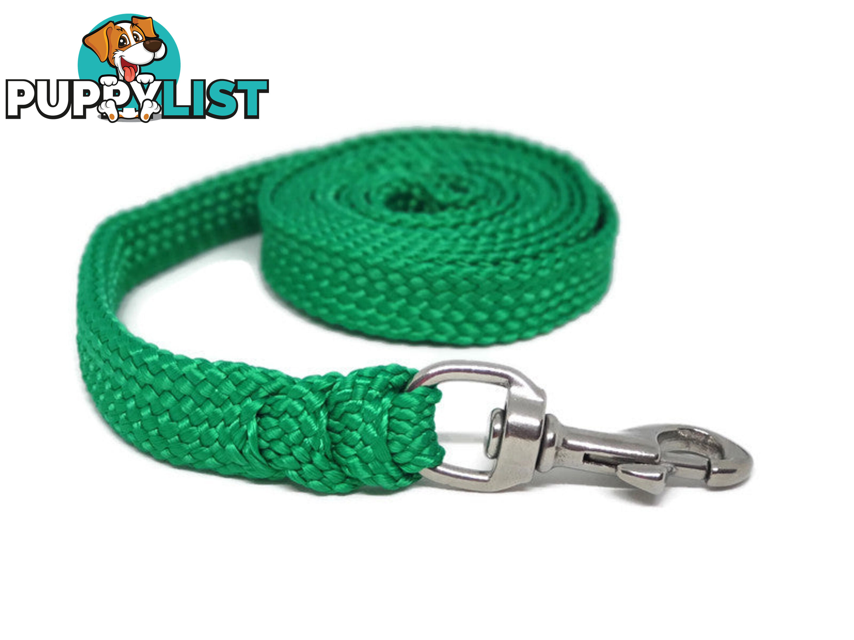1.8m to 10m Long Dog Lead No Stitching Tough Yarnix 20mm Wide - YNXLD201.8BRRED