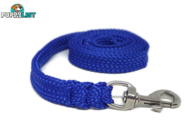 1.8m to 10m Long Dog Lead No Stitching Tough Yarnix 20mm Wide - YNXLD201.8BRRED