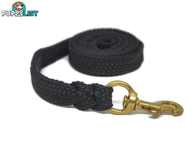 1.8m to 10m Long Dog Lead No Stitching Tough Yarnix 20mm Wide - YNXLD201.8BRRED