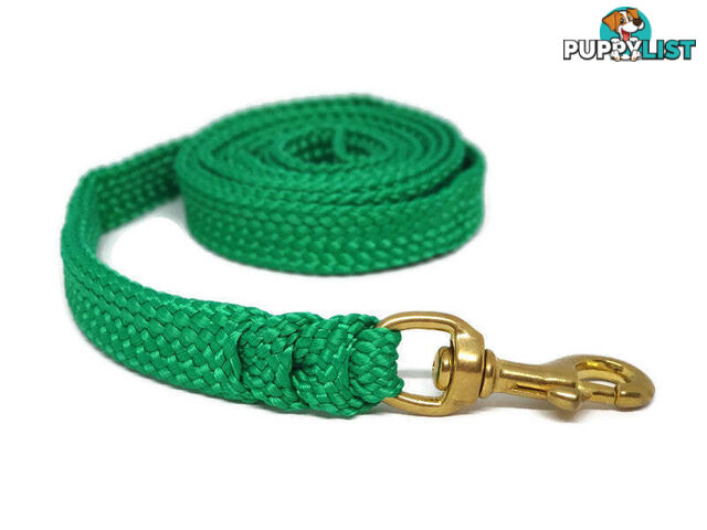1.8m to 10m Long Dog Lead No Stitching Tough Yarnix 20mm Wide - YNXLD201.8BRRED