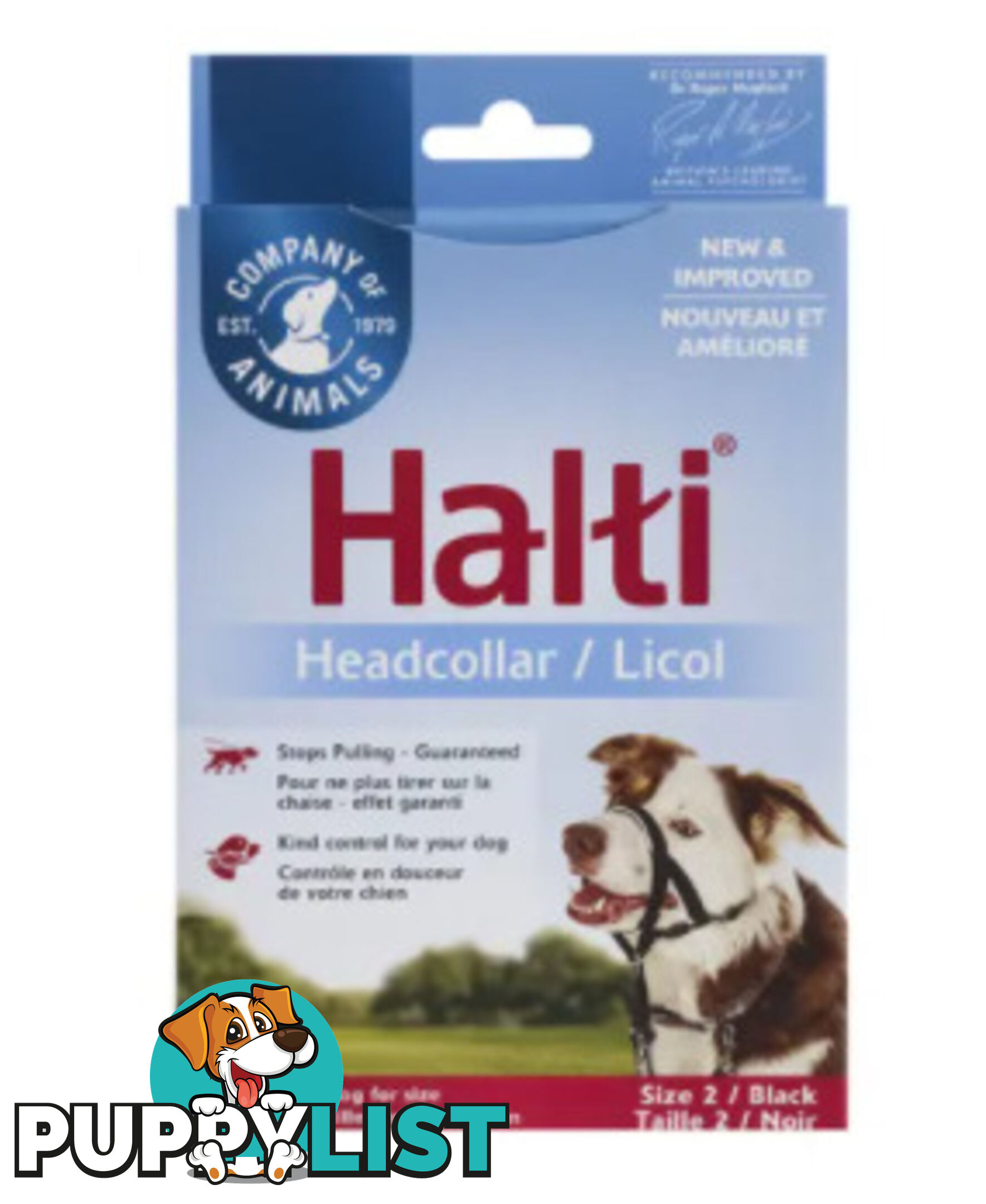 Halti Headcollar Black - Company of Animals. - WPS-DAH2000