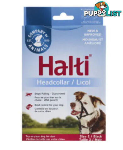 Halti Headcollar Black - Company of Animals. - WPS-DAH2000