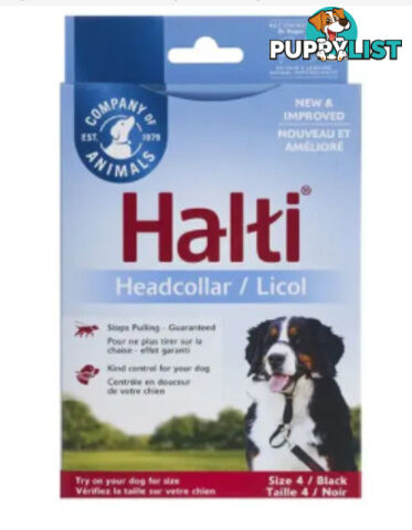 Halti Headcollar Black - Company of Animals. - WPS-DAH2000