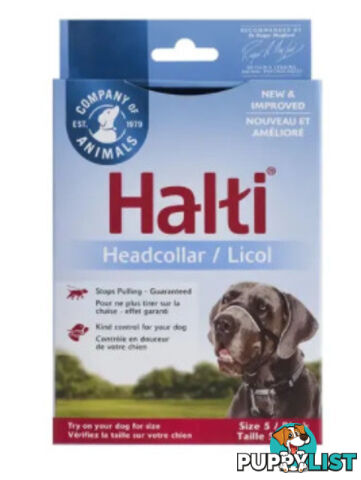 Halti Headcollar Black - Company of Animals. - WPS-DAH2000