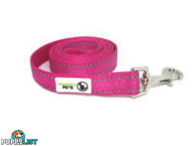 3m Long Nylon w/Reflective Stitching Dog Lead - Moondidley Pets - MDPLDREFBLK203