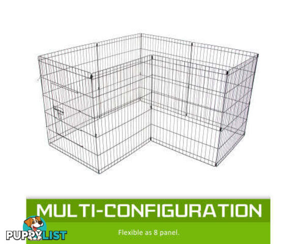 Paw Mate Pet Playpen 8 Panel Foldable Dog Exercise Enclosure Fence Cage - V274-PET-PP30