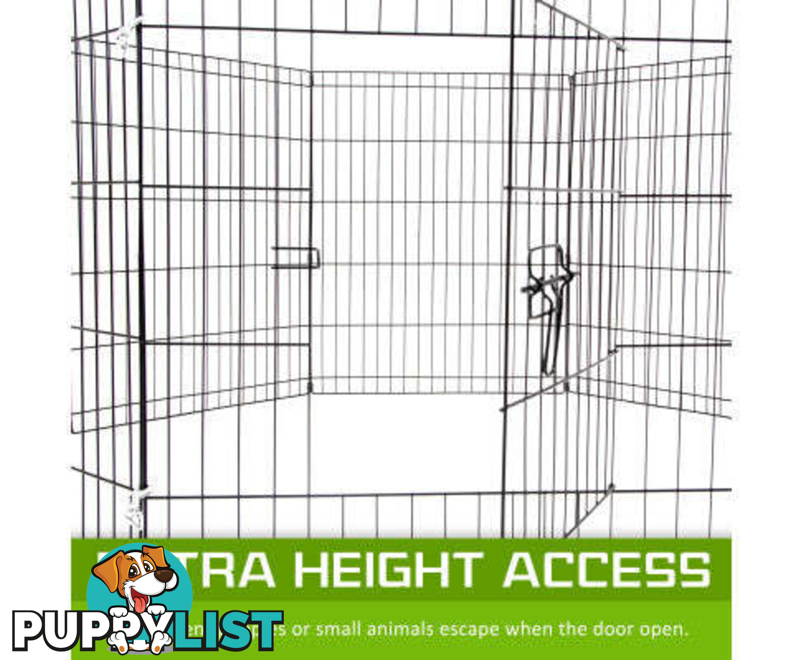 Paw Mate Pet Playpen 8 Panel Foldable Dog Exercise Enclosure Fence Cage - V274-PET-PP30