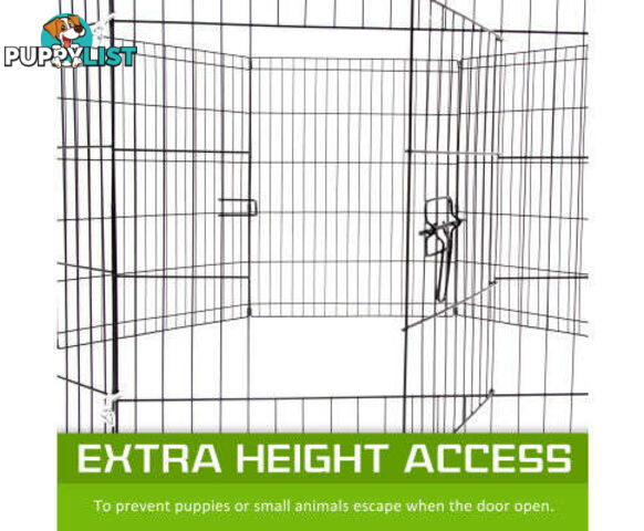 Paw Mate Pet Playpen 8 Panel Foldable Dog Exercise Enclosure Fence Cage - V274-PET-PP30