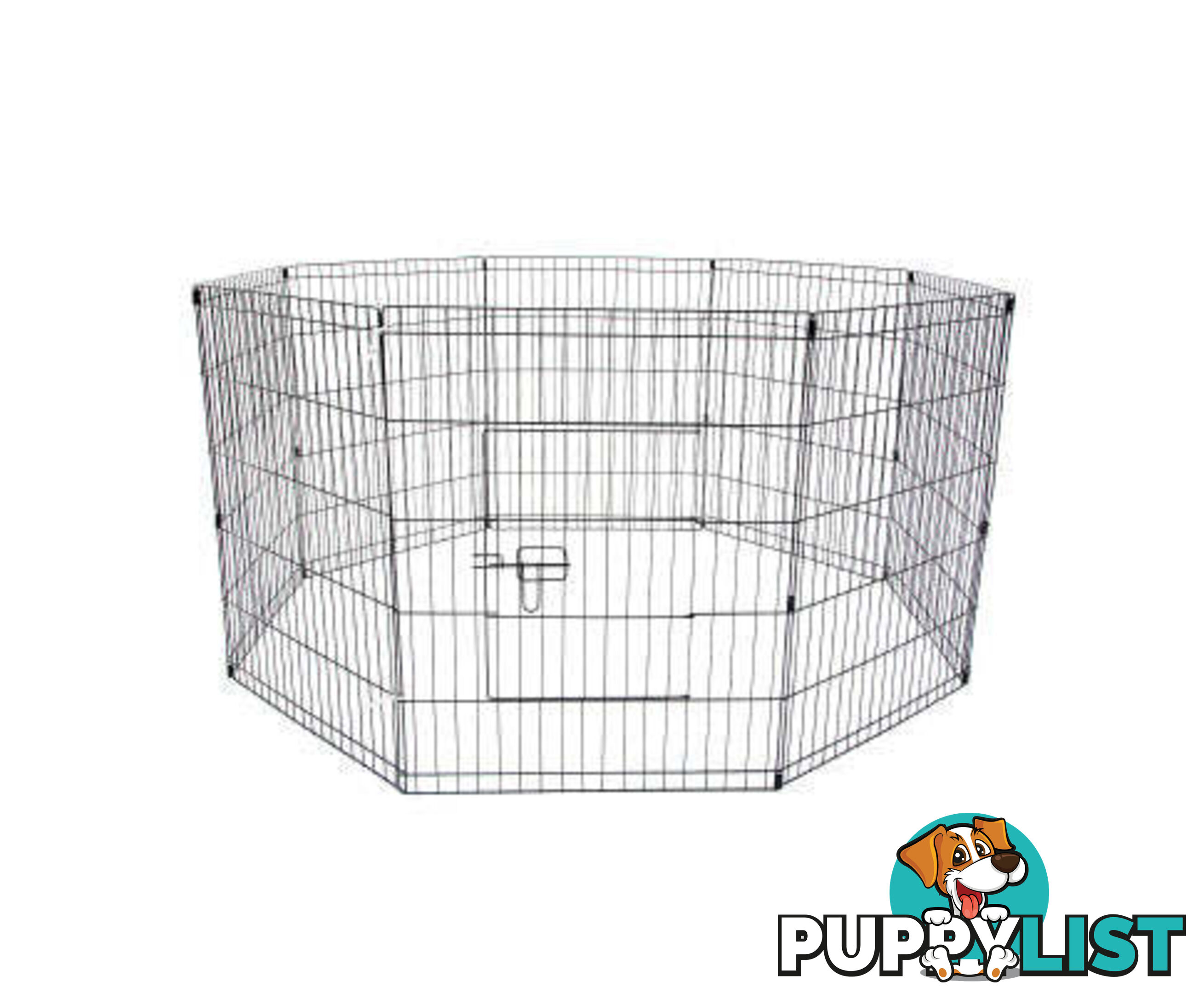 Paw Mate Pet Playpen 8 Panel Foldable Dog Exercise Enclosure Fence Cage - V274-PET-PP30