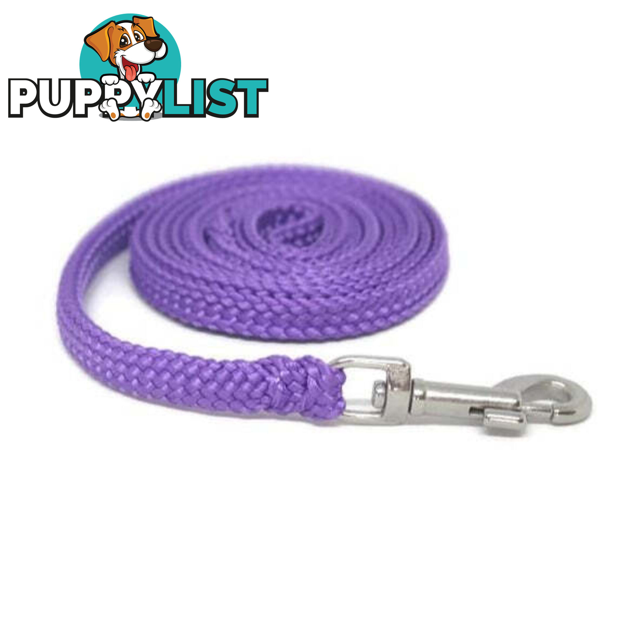 1.8m to 10m Long Dog Lead No Stitching Tough Yarnix 10mm Wide - YNXLD10-3-BK-BR