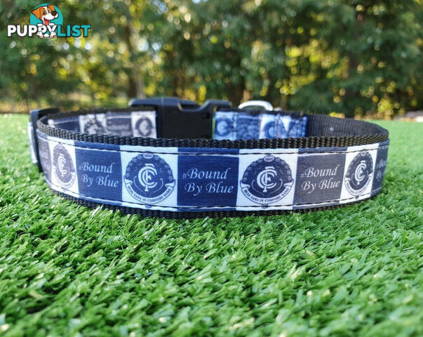 AFL Dog Collars, Footy - Aussie Rules - Moondidley Pets - MDPCOLAFLMEB