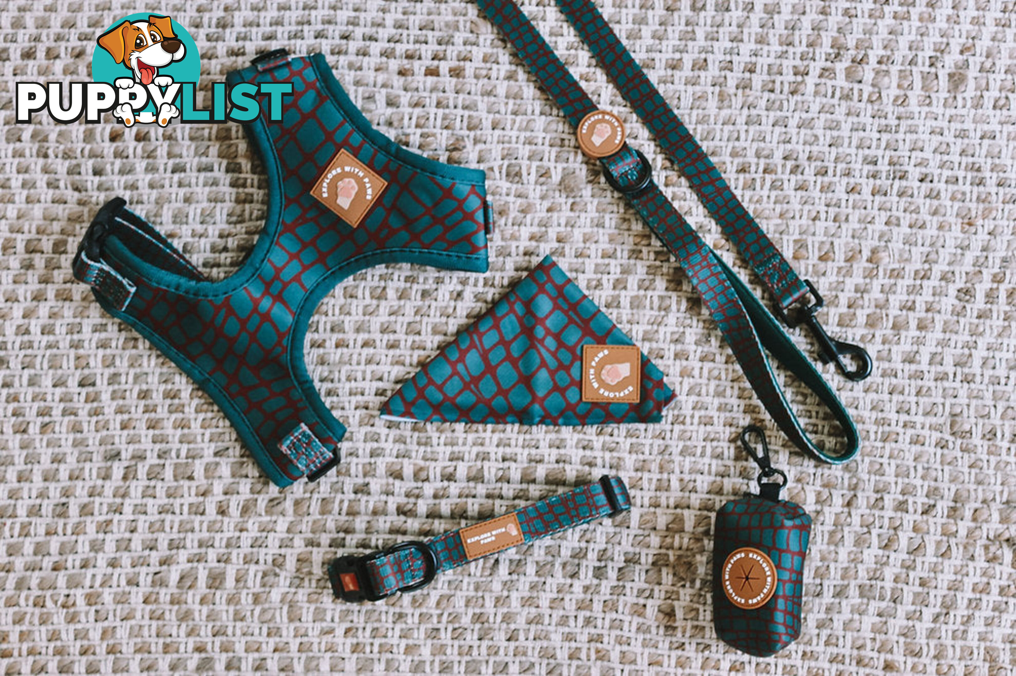 Designer Dog Harness by Explore with Paws - EWPHARTURLN