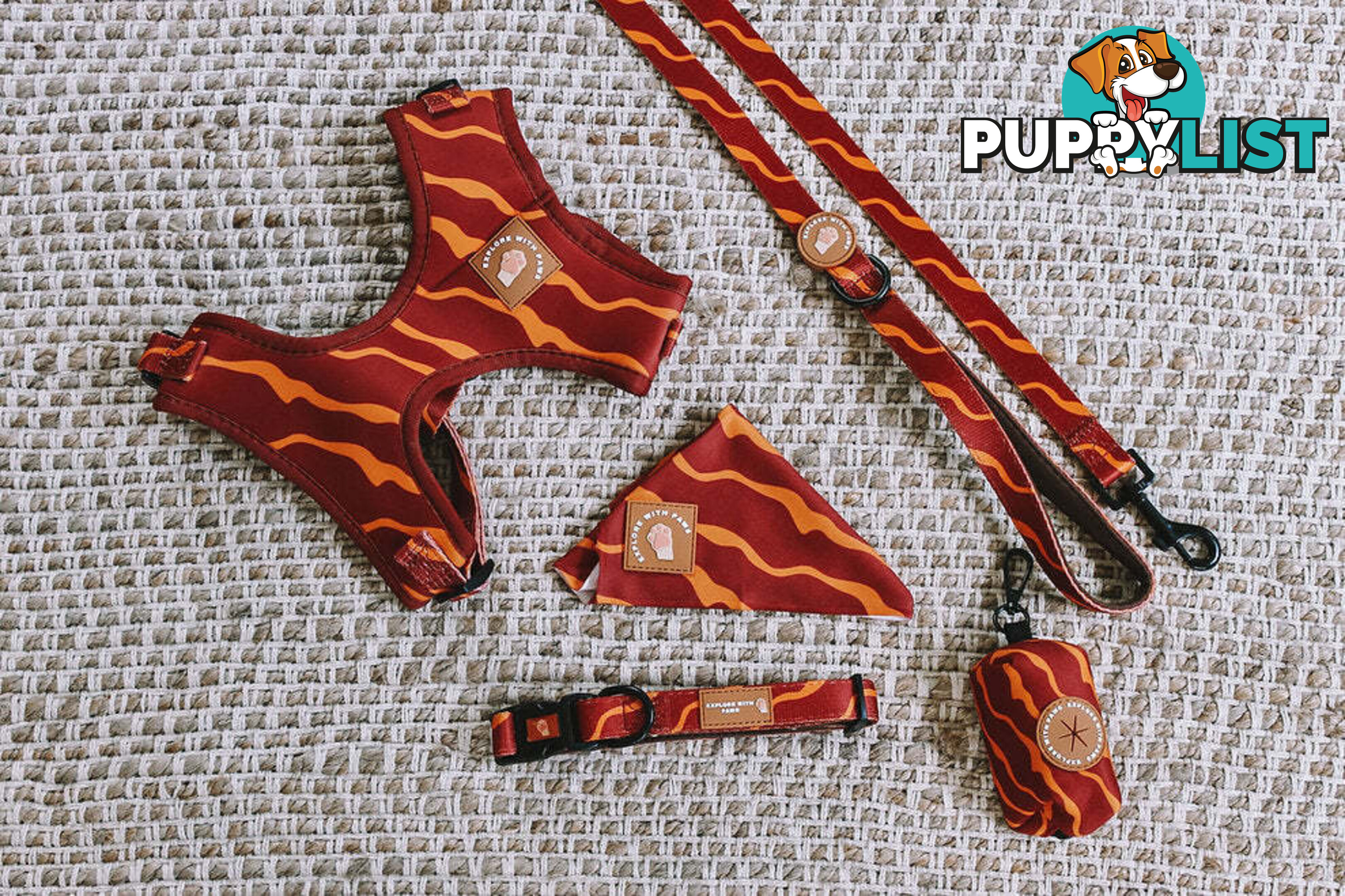 Designer Dog Harness by Explore with Paws - EWPHARTURLN