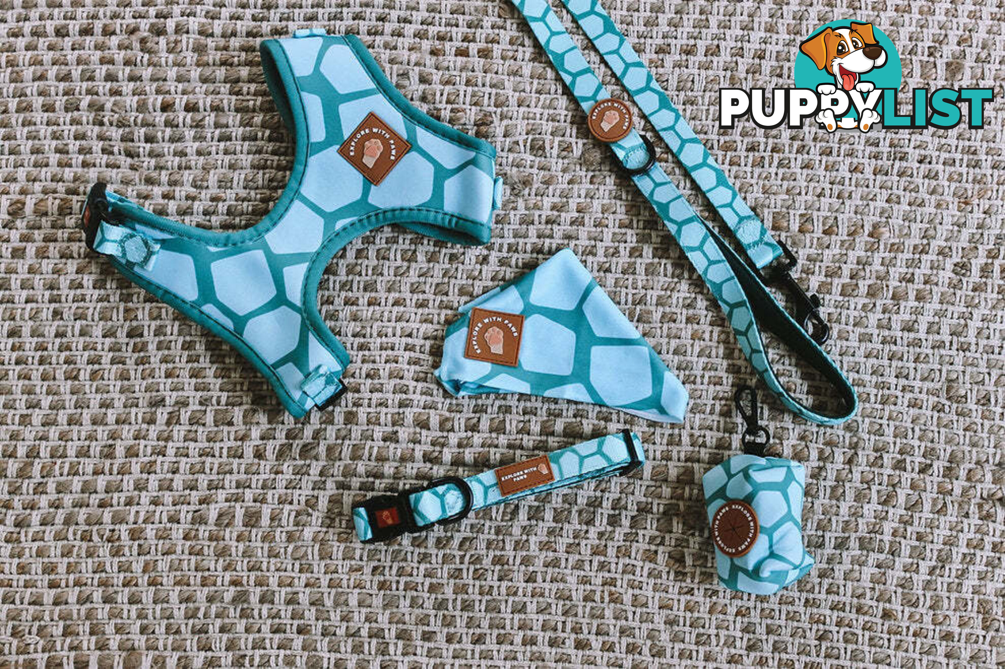 Designer Dog Harness by Explore with Paws - EWPHARTURLN