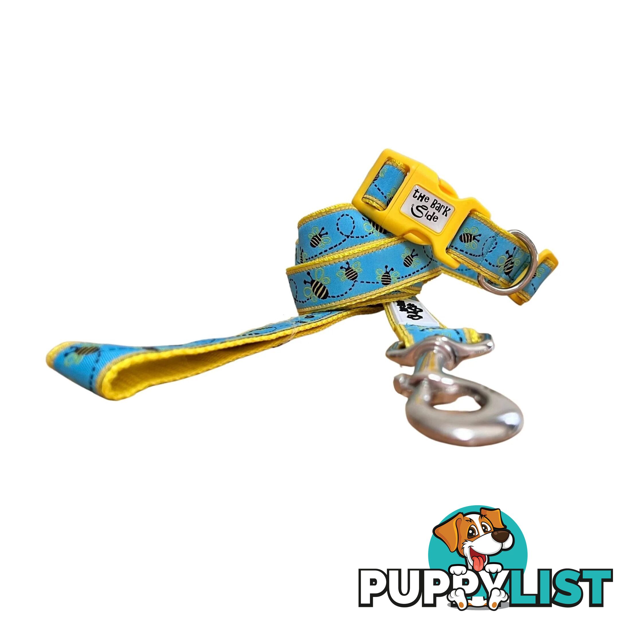 Bumble Bee Dog Collar - Hand Made by The Bark Side - TBSBUMSML