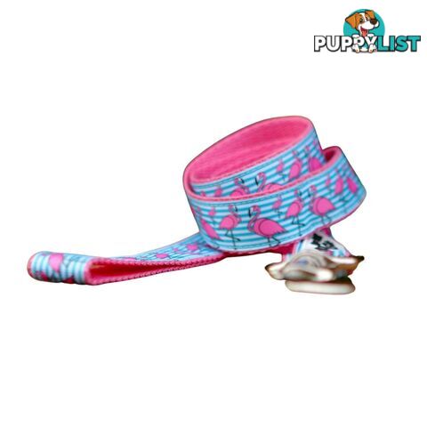 Flamingo Dog Lead / Dog Leash - Hand Made by The Bark Side - TBSLDFLA251.8