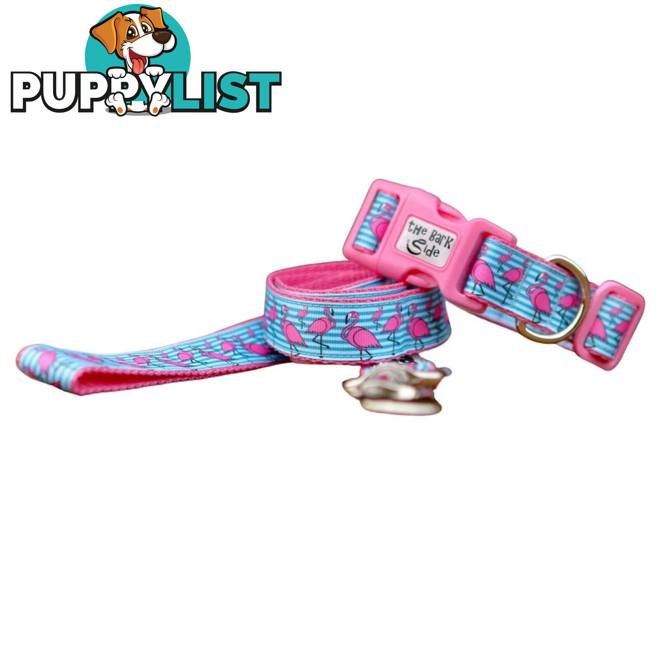 Flamingo Dog Lead / Dog Leash - Hand Made by The Bark Side - TBSLDFLA251.8