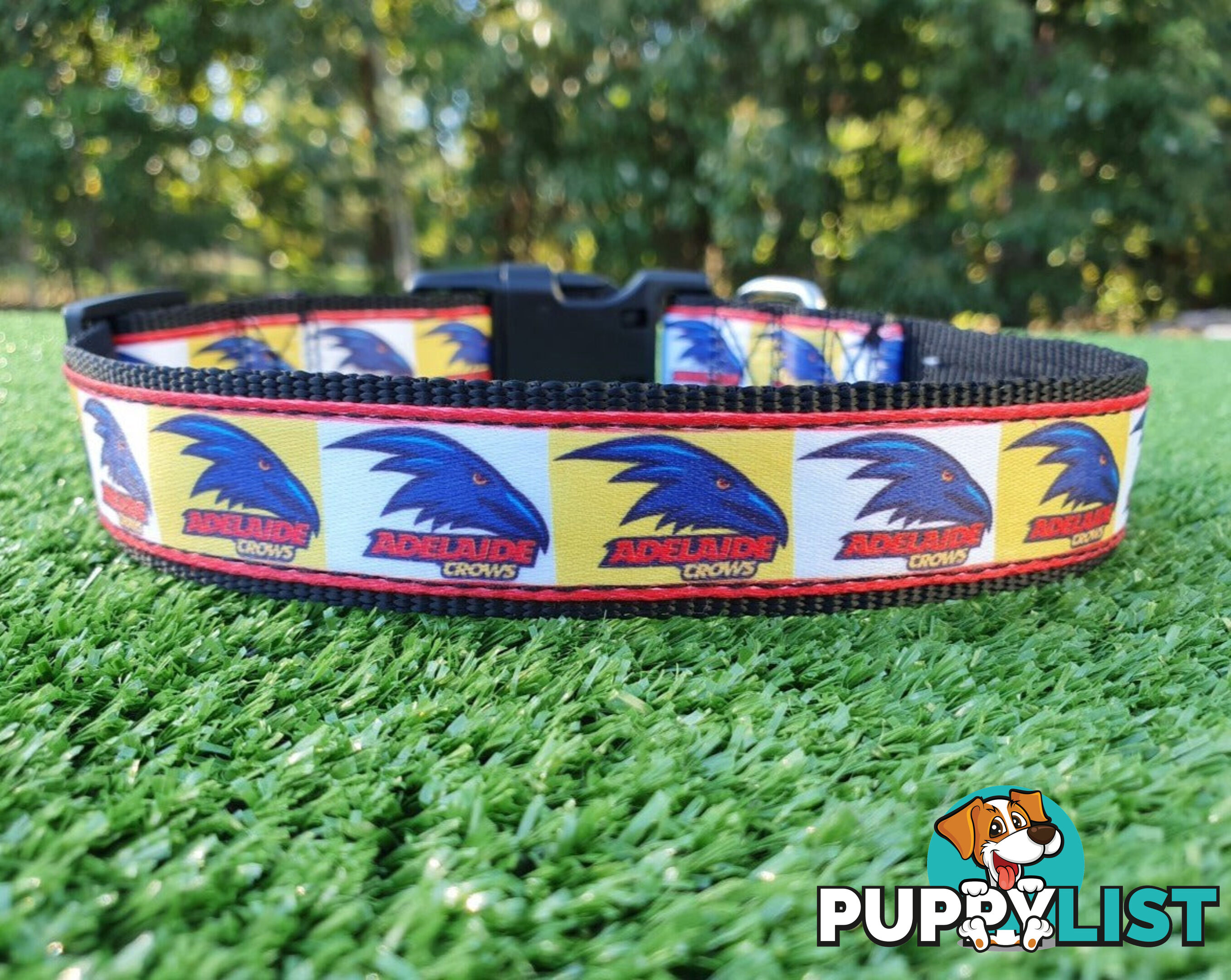 AFL Dog Collars, Footy - Aussie Rules - Moondidley Pets - MDPCOLAFLLAC