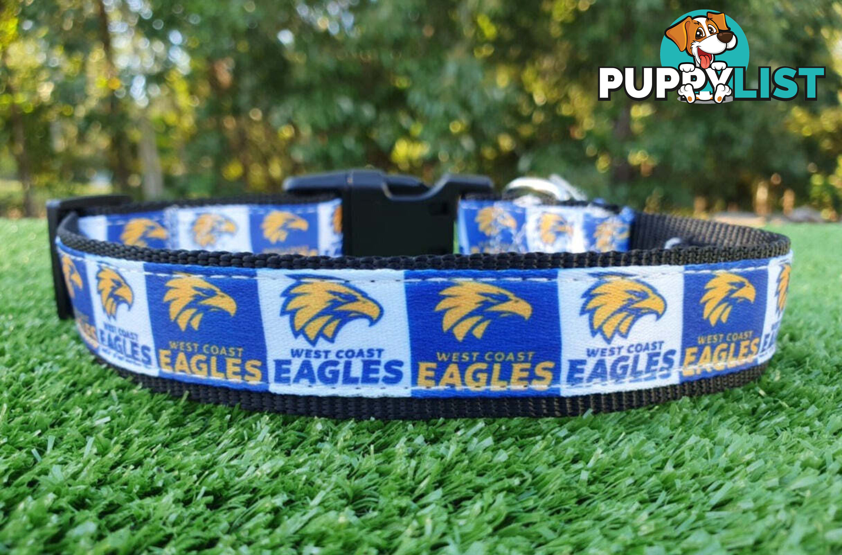AFL Dog Collars, Footy - Aussie Rules - Moondidley Pets - MDPCOLAFLLAC