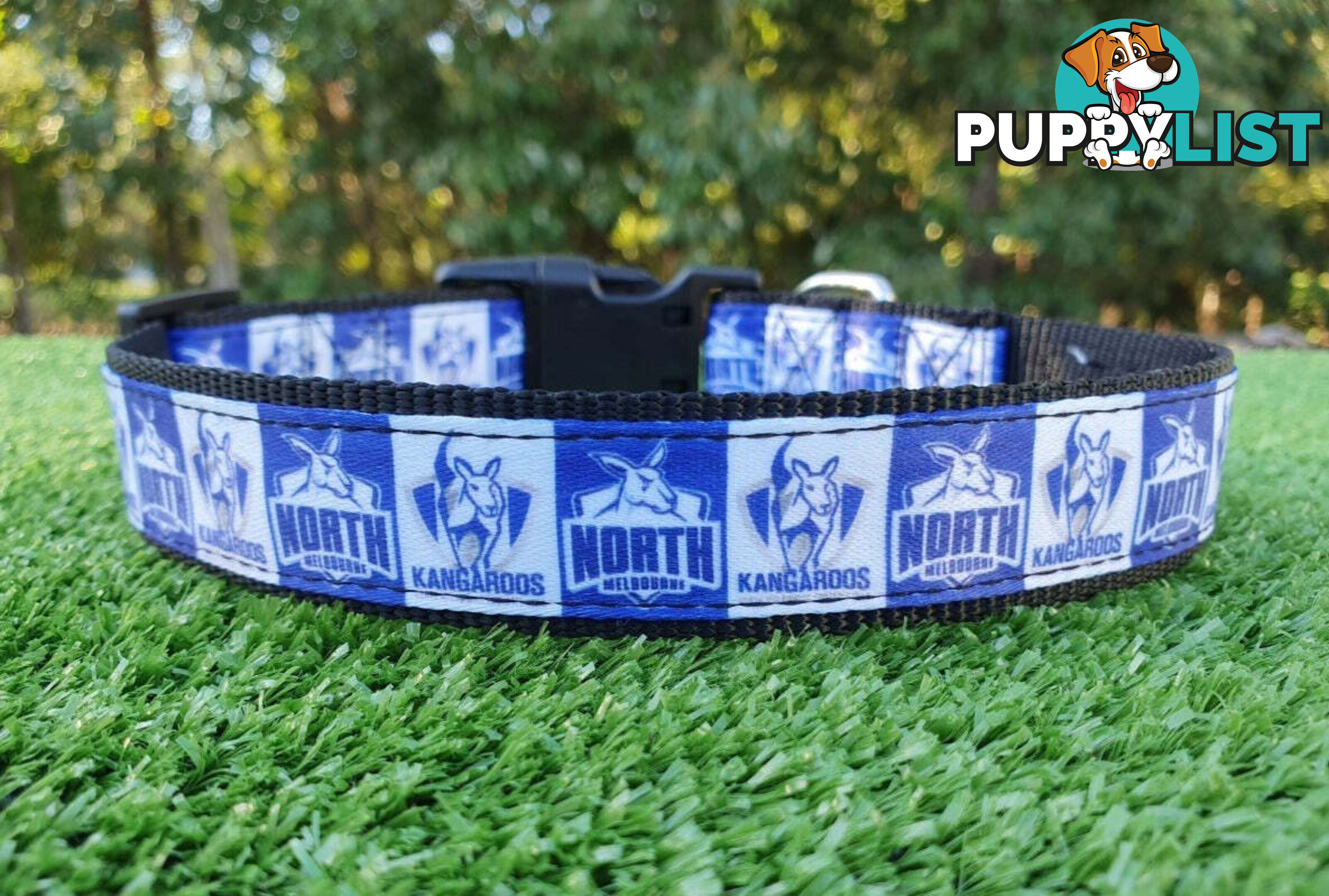 AFL Dog Collars, Footy - Aussie Rules - Moondidley Pets - MDPCOLAFLLAC