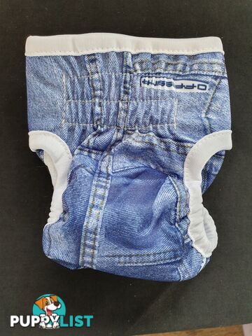 Dog / Cat Female Diaper - Washable adjustable - Lil Cracker - LCDIASPUR