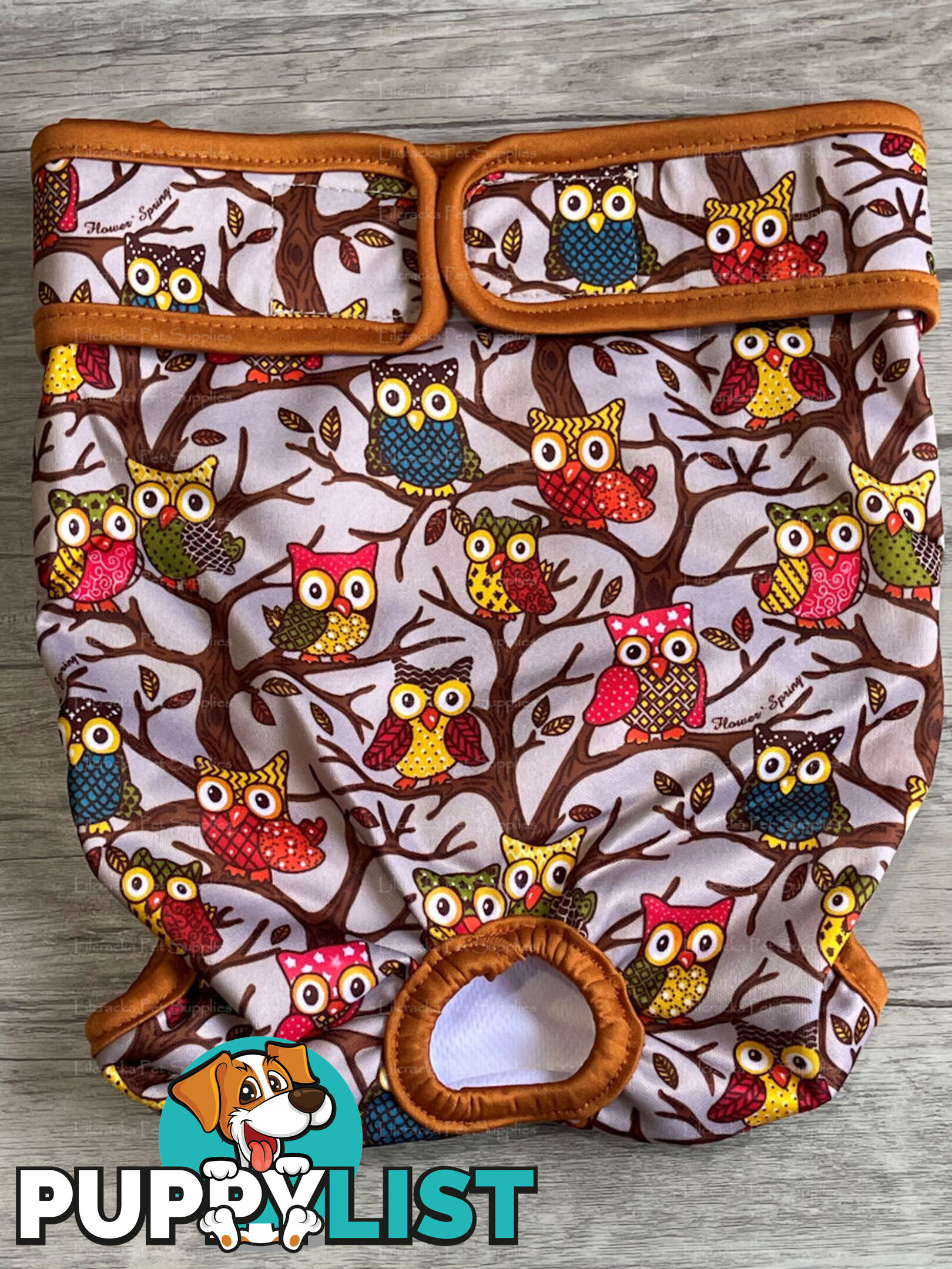 Dog / Cat Female Diaper - Washable adjustable - Lil Cracker - LCDIASPUR