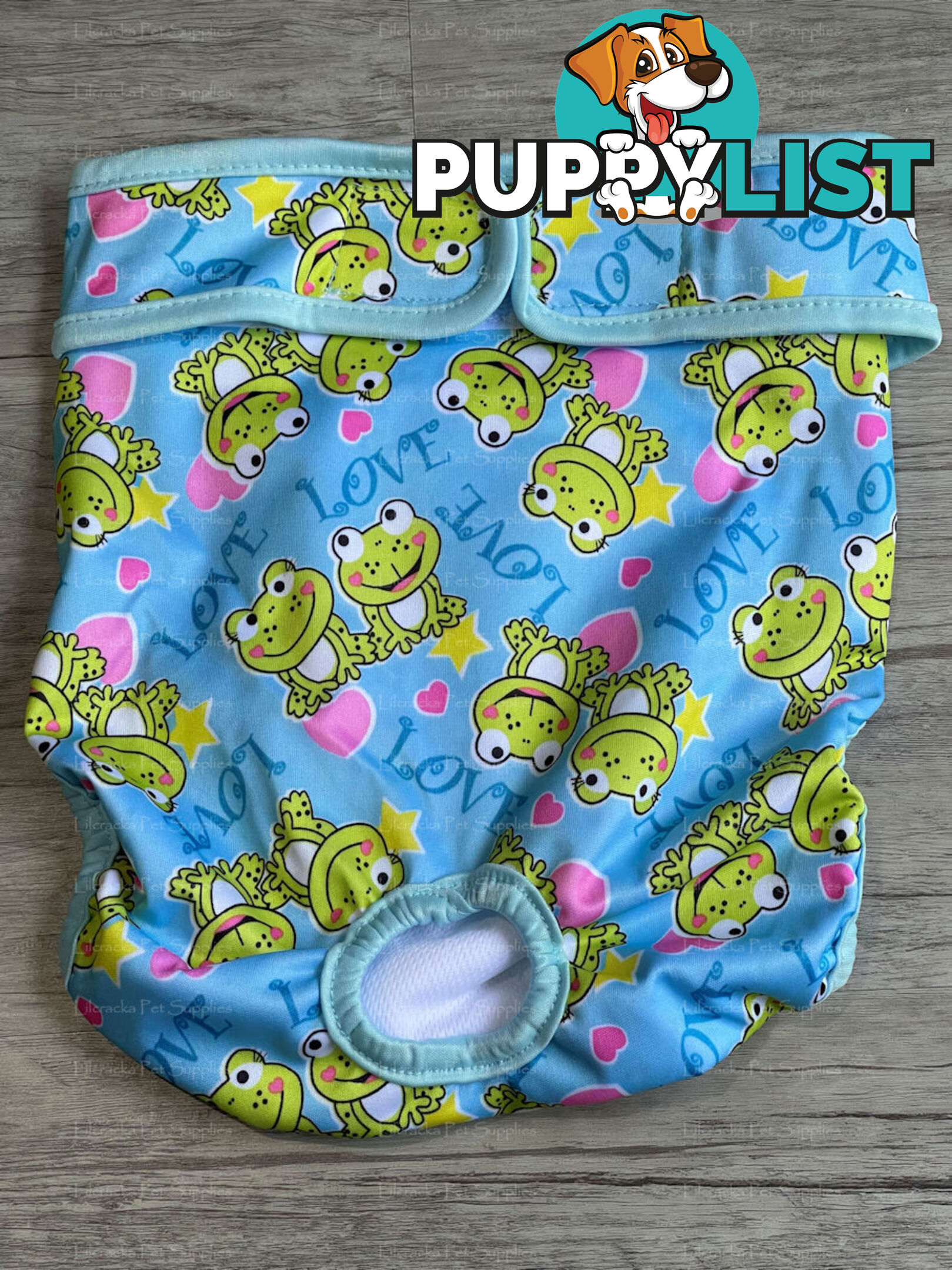 Dog / Cat Female Diaper - Washable adjustable - Lil Cracker - LCDIASPUR