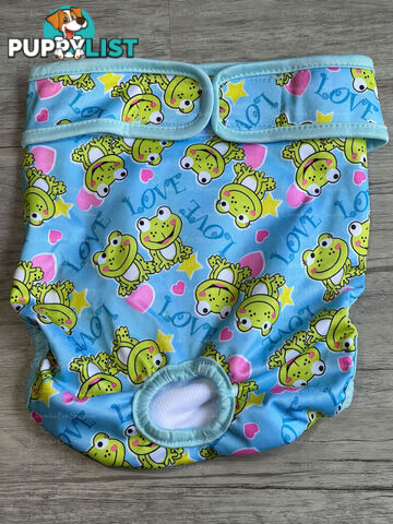 Dog / Cat Female Diaper - Washable adjustable - Lil Cracker - LCDIASPUR
